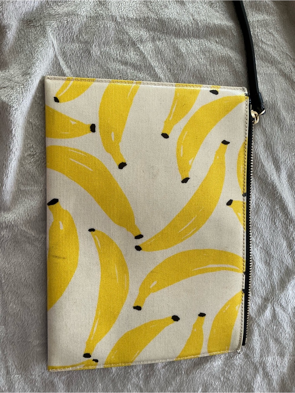 kate spade Yellow Banana Print Canvas Wristlet - Picture 6 of 6